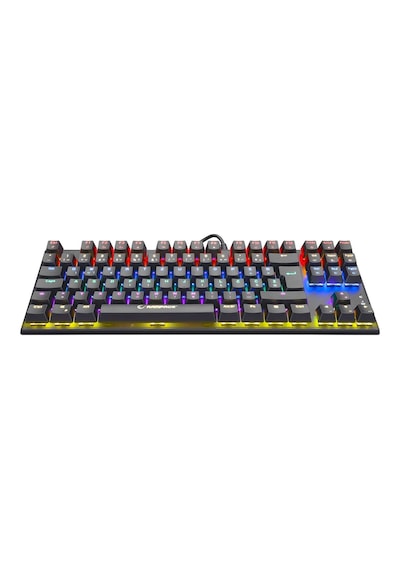 Kb-r17 Raptor Black Usb Full Rgb Led Blue Switch Lc Layout Gaming Mechanical Keyboard