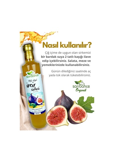 İncir Sirkesi 500 Ml - Organik Doğal Fermantasyon