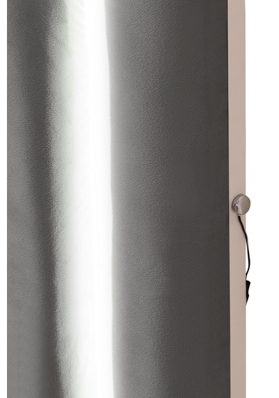 Demonte Baza Seti, Valens Ledli Tek Kişilik Baza Başlık Maxi Yatak Seti, Gri - 100x200 Cm 100 x 200