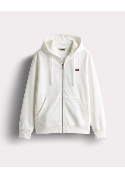 Ellesse Erkek Fermuarlı Kapüşonlu Sweatshırt Beyaz