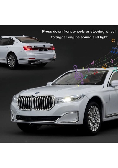 Scowetto Bmw 760li Araba Bmw 7 Serisi Araba 1:24 Diecast Metal Model Araba Koleksiyon Araba Sesli Işıklı