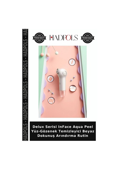 Premium Günlük Bakım Banyo Yenileme Inface Aqua Peel Yüz-gözenek Temizleyici Beyaz