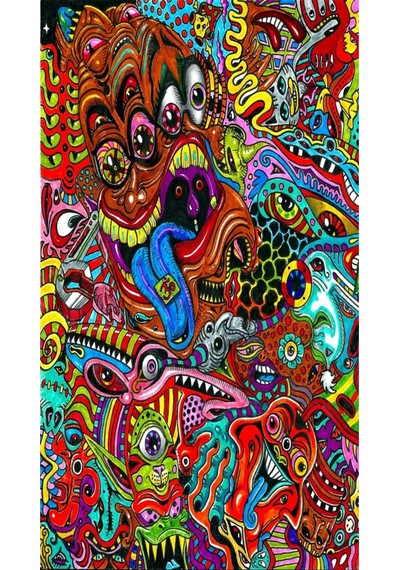 Buffalo Bandana Monster Colors Siyah