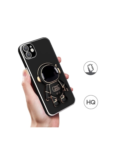 Apple Uyumlu iPhone 11 Kılıf Astronot Seri Stant Silikon Kapak