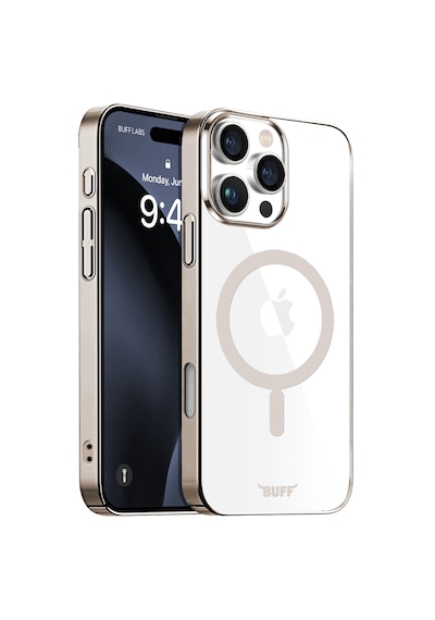 Apple Uyumlu iPhone Buff 16 Pro Magsafe Slim Fit Kılıf Titanyum Gray