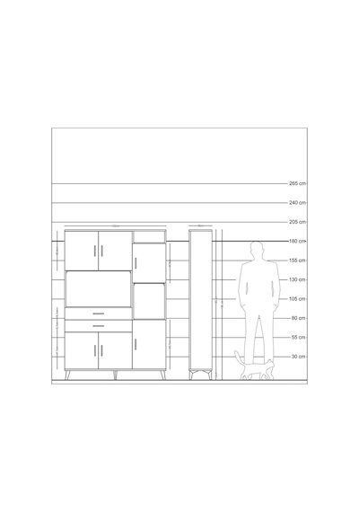 Arges Dolap 9 Raflı 2 Çekmeceli 6 Kapaklı 132x30x195 Antrasit... Antrasit Arges Dolap 9 Raflı 2 Çekmeceli 6 Kapaklı 132x30x195 Antrasit... Antrasit