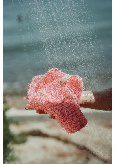 Extra Esnek Pembe Banyo Lifi Tüm Cilt Tiplerine Uygun Duş Lifi - Unisex 30x40 Cm