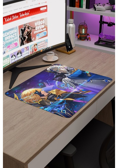 Dainsleif Genshin Impact Anime Oyuncu V3 - 48x40 Xl Gaming Mouse Pad Fare Altlığı