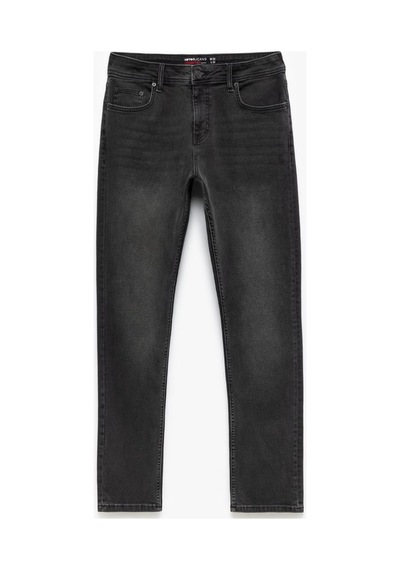 Koton Normal Bel Pamuklu Slim Fit Jean Pantolon - Brad Jean Antrasit