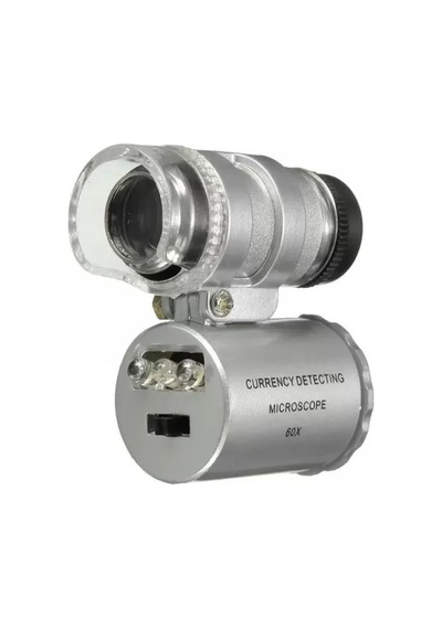 Nikula-ıphone5 Için Uyumlu Kapaklı Lens Mikroskop Taşınabilir Mini Cep Boyutu Led Mikroskop No.9882-