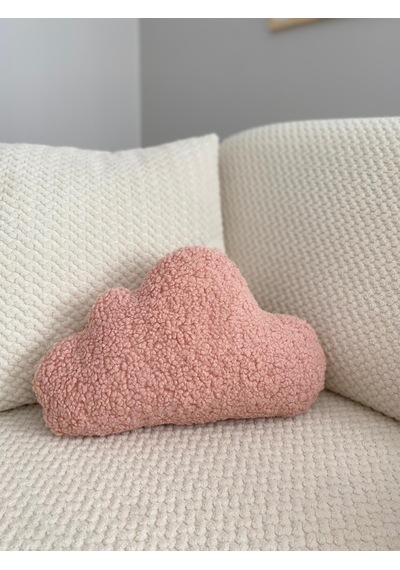 Teddy Dekoratif Bulut Yastık Açık Pembe
