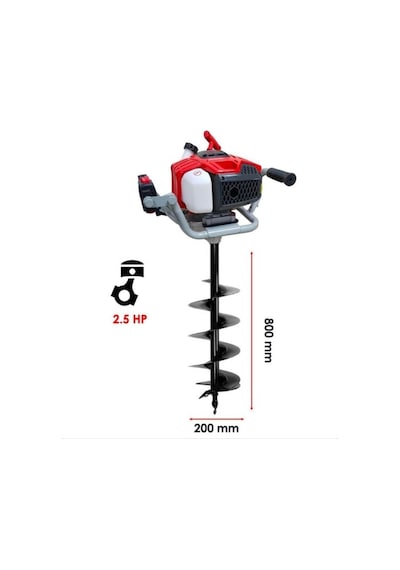 Tomking EA52P Toprak Burgu Makinesi 20 CM