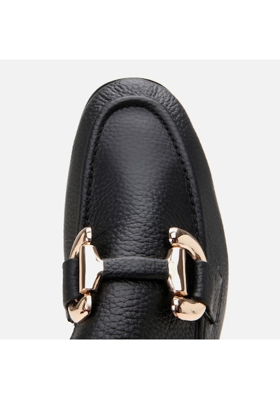 Hotiç Hakiki Deri Siyah Kadın Tokalı Loafer 01ayh303940a100 Siyah-black Siyah