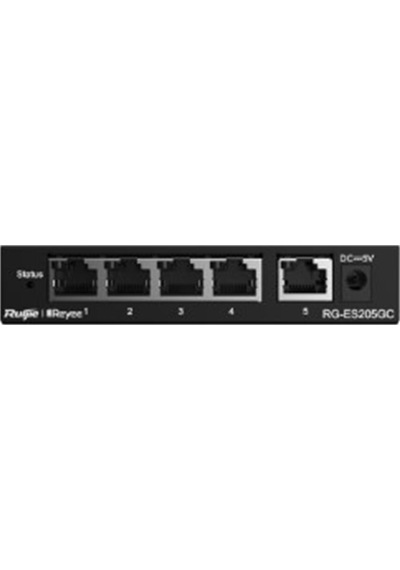Ruijie-reyee Rg-es205gc 4port 10-100-1000 Mbps+1 Port 10-100-100