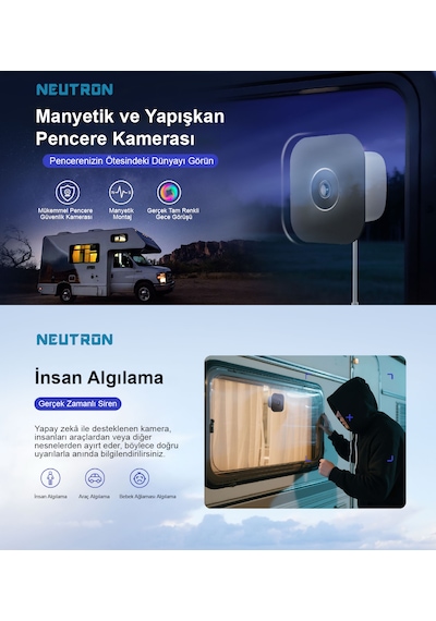 Neutron Ntl-ıp15gs-3mp Wifi Pencere Kamerası