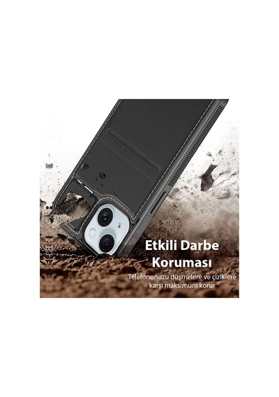 Dux Ducis Apple Uyumlu iPhone  15 Plus Rafi Series Magsafe Premium Deri Kılıf