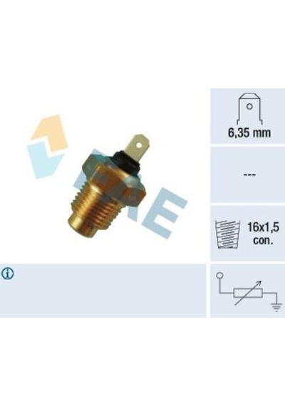 Fae Hararet Müşürü Tek Fiş M16 X 1.5 Konik Alfa Romeo-caterpıllar-fıat-lada-tofaş