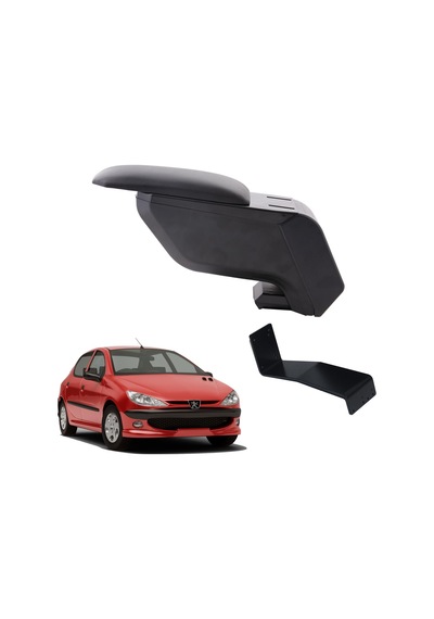 Peugeot 206 2010 Delmesiz Çelik Ayaklı Siyah Kolçak Kol Dayama