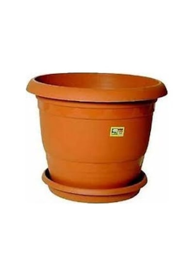 10 Adet 2.5lt Otantik Kaliteli Plastik Çiçek Saksısı Saksı Balkon