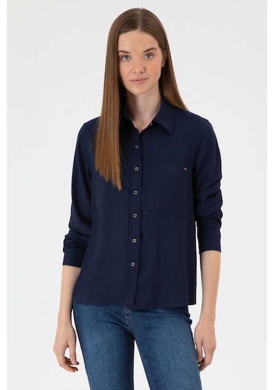 U.s. Polo Assn. Kadın Lacivert Gömlek Desenli 50316412-vr033 Lacivert