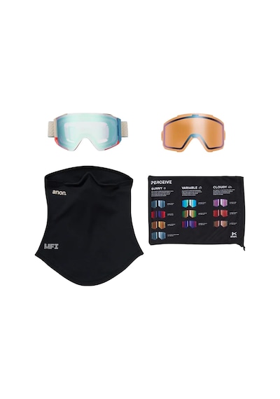 Anon Burton Sync Goggles + Lens + Mfi Face Mask Unisex Mavi Goggle 4480 Mavi