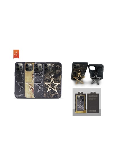 Kajsa Apple Uyumlu iPhone 12 Pro Kılıf Kajsa Starry Serisi Marble Kapak ZORE-216742