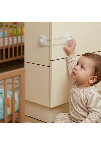 İdeal Baby Ide-08 Ide-17 Çok Amaçlı Kilit Büyük Dolap Çekmece Çoçuk Emniyet - 24'li Paket Diğer