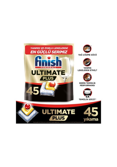 Ultimate Plus Bulaşık Makinesi Deterjanı Kapsül Tablet Limon 105 Adet 45+60