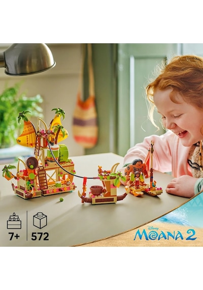 LEGO® ǀ Disney Moana 2 Kakamora Gemisi 43258 - 7 Yaş ve Üzeri Çocuklar için Hazine Sandığı içeren Yaratıcı Oyuncak Yapım Seti (572 Parça)