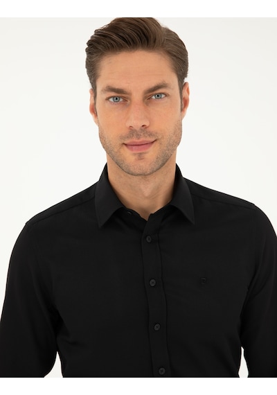 Pierre Cardin Erkek Siyah Gömlek Desenli 50298071-vr046 Siyah