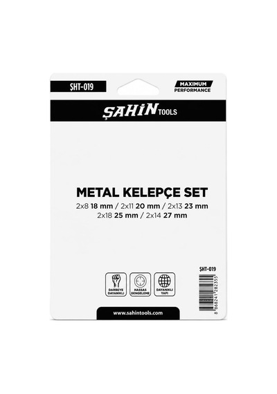 Dordoi Şahin 10 Parça Metal Kelepçe Seti Paslanmaz Hortum Kelepçesi 18-27 Mm Ayarlanabilir Sıkma Kelepçesi Sht-01