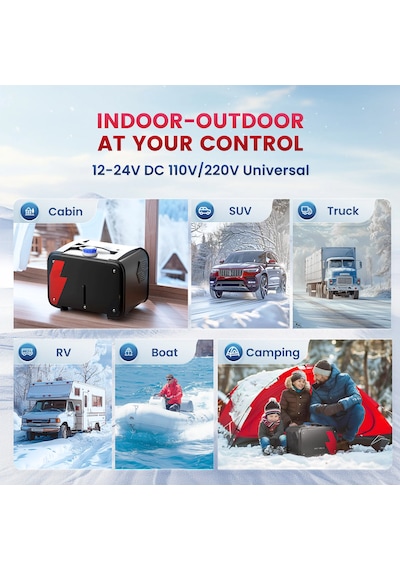 Dizel Isıtıcı 5kw 12v 24v Webasto Muadili Taşınabilir