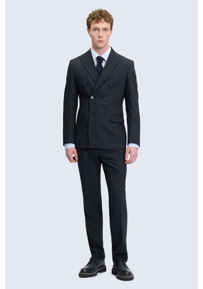 Hatemoğlu Siyah Regular Fit Kruvaze Klasik Takım Elbise Hatemoğlu Siyah Regular Fit Kruvaze Klasik Takım Elbise