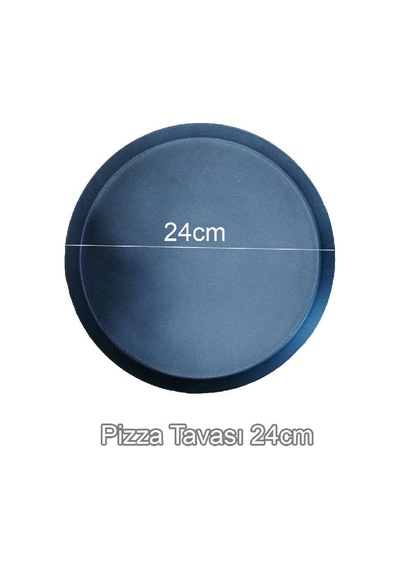 Alüminyum Pizza Tavası Tepsisi 24Cm Teflon