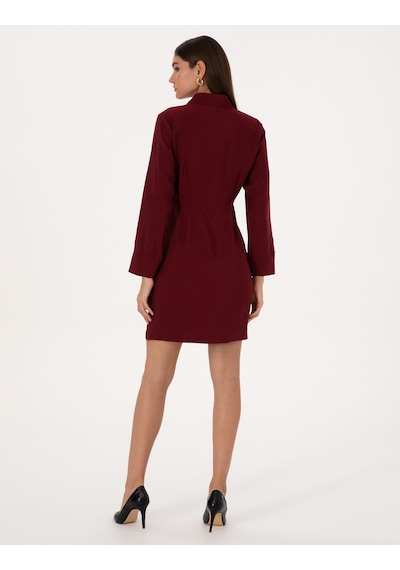 Pierre Cardin Kadın Bordo Elbise Dokuma 50318220-vr014 Bordo