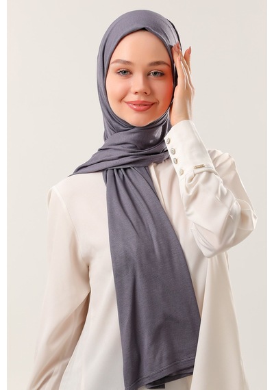 Melodi Scarf Tesettür Penye Şal Füme Füme