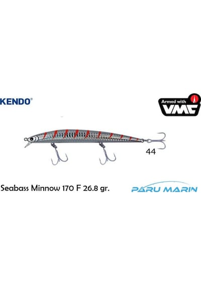 Kendo Seabass Minnow 170 26.8Gr. Floating Suni Yem No:44