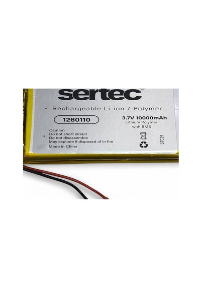 Sertec 1260110 3.7v 10.000mah Li-polymer Pil Devreli/1.5a Evimdeyokyok