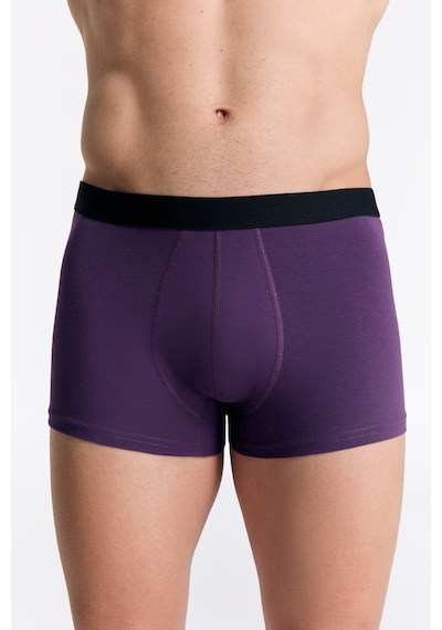 Albero Natur Gots Sertifikalı Organik Pamuk Erkek Trunk Boxer İç Çamaşırı Mor