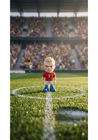 Erling Haaland 15 Cm Futbolcu Figürü - Özel Tasarım Dekoratif Masa Üstü Biblo Oyuncak