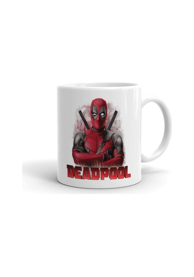Deadpool Seramik İthal Porselen Seramik Kupa Bardak Çok Renkli