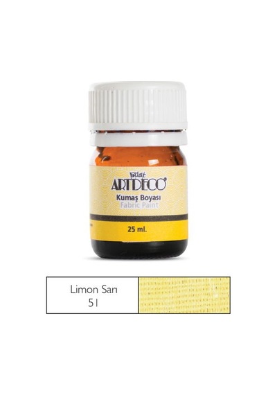 Artdeco Kumaş Boyası 51 Limon Sarısı