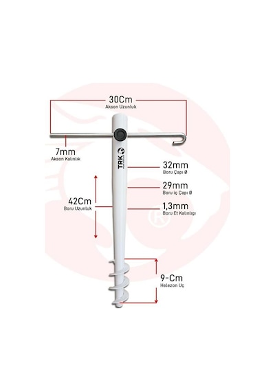 Electroon Trk-777 Metal Şemsiye Kazığı