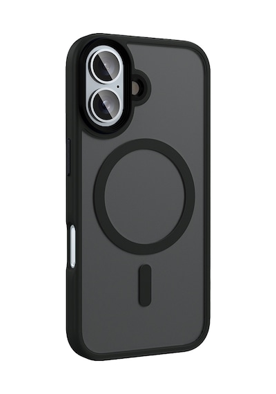 Apple Uyumlu iPhone 16 Plus Kılıf Mat Arka Yüzey Wireless Şarj Özellikli Casen Flet Magsafe Kılıf Desert Titanyum