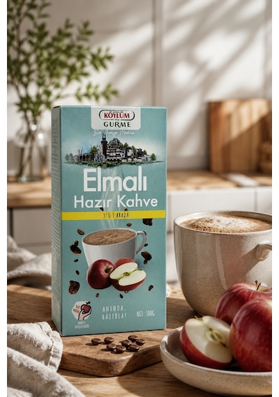 Köylüm Gurme Elmalı 3 Ü 1 Arada Kahve 100 Gr Öğütülmüş