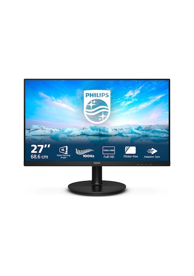 Philips 271V8LAB Vline 27" 4 MS 100 Hz Full HD VGA Vesa Monitör Siyah