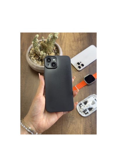İphone 13 Uyumlu Süper İnce Mat Ultra Thin Silikon Kılıf Çöl