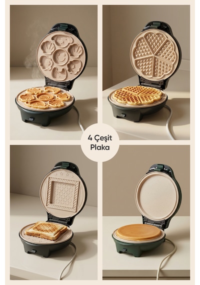 Fressi FR-TM59 1000 W Tost Ve Waffle Makinesi