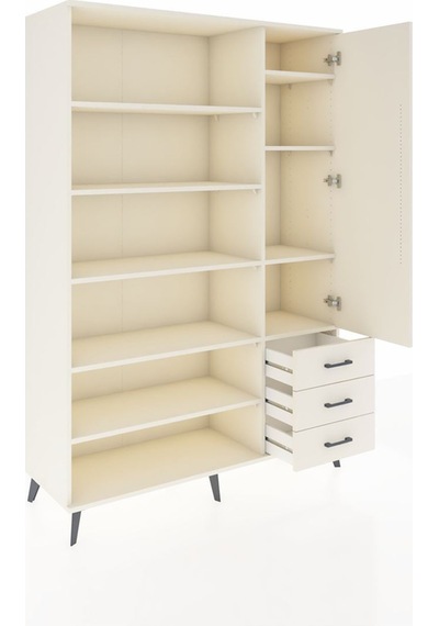 Hyperion Dolap 9 Raflı 3 Çekmeceli Tek Kapaklı 132x44x195 Aytaşı-aytaşı/aytaşı Aytası/aytası Hyperion Dolap 9 Raflı 3 Çekmeceli Tek Kapaklı 132x44x195 Aytaşı-aytaşı/aytaşı Aytası/aytası