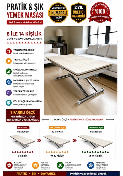 Yan Baştan Açılır Akıllı Masa Üst Tabla Mdf Yüksekliği Ayarlanabilir Pratik Krom Kaplama Traverten Yan Baştan Açılır Akıllı Masa Üst Tabla Mdf Yüksekliği Ayarlanabilir Pratik Krom Kaplama Traverten